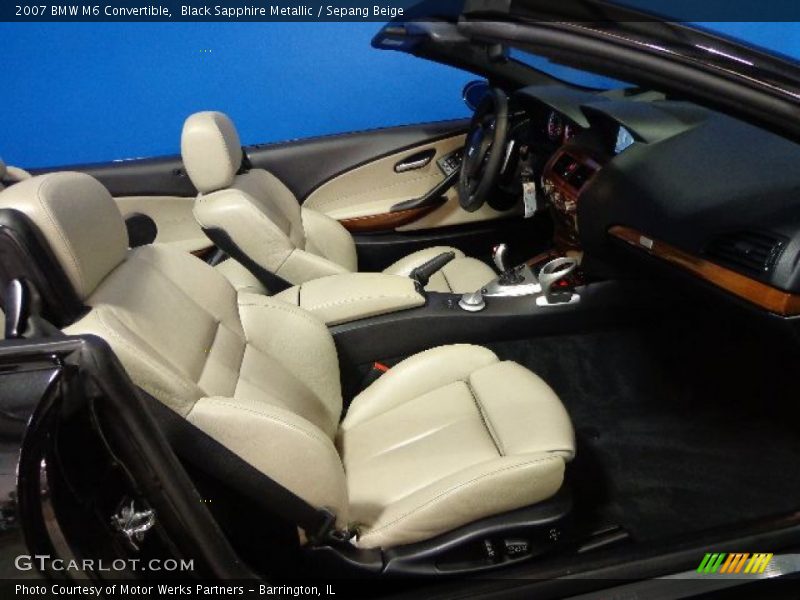 Black Sapphire Metallic / Sepang Beige 2007 BMW M6 Convertible
