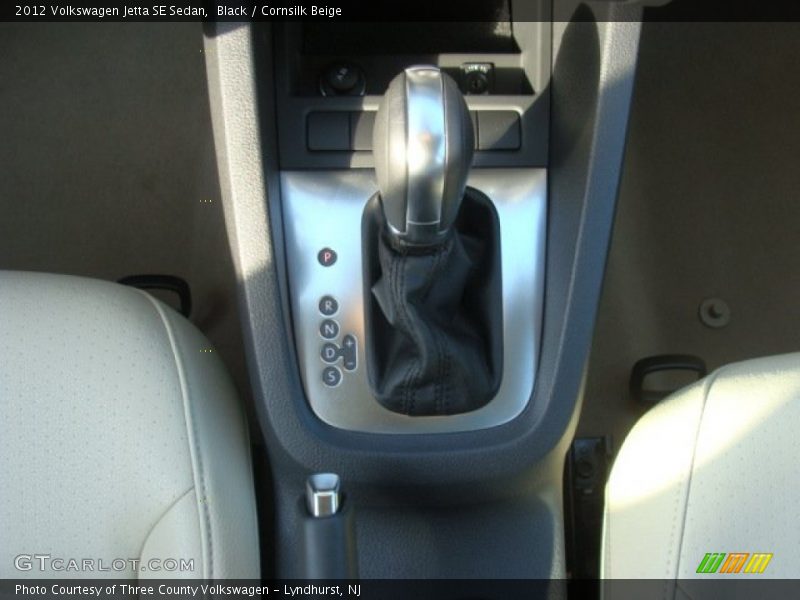 Black / Cornsilk Beige 2012 Volkswagen Jetta SE Sedan