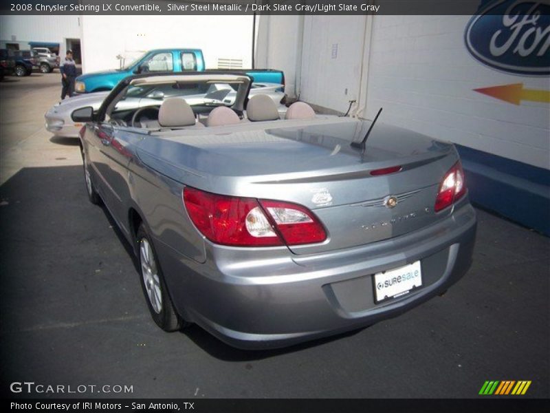 Silver Steel Metallic / Dark Slate Gray/Light Slate Gray 2008 Chrysler Sebring LX Convertible