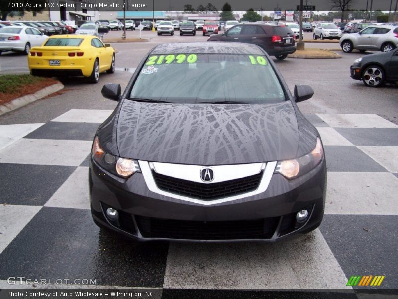 Grigio Metallic / Taupe 2010 Acura TSX Sedan