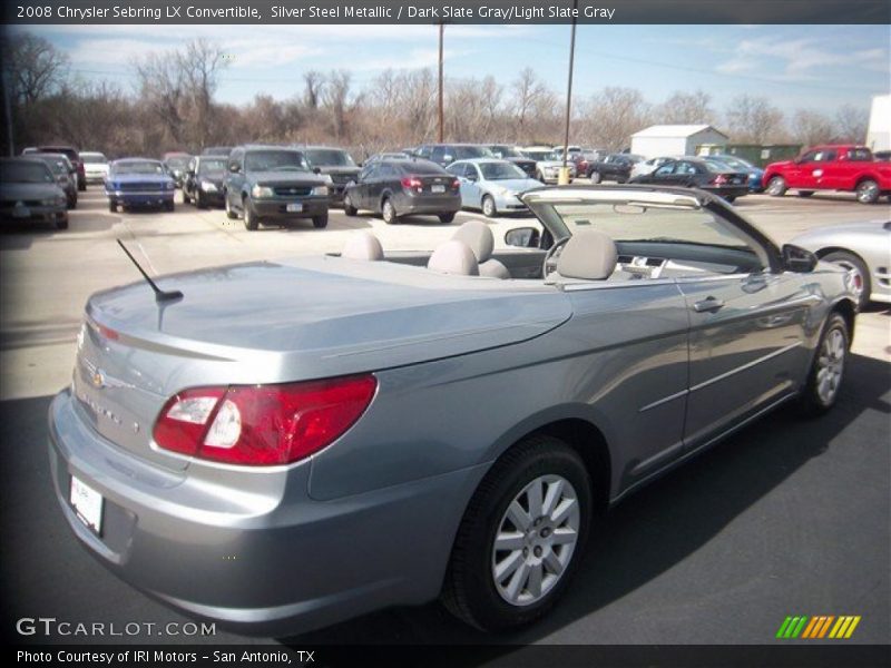 Silver Steel Metallic / Dark Slate Gray/Light Slate Gray 2008 Chrysler Sebring LX Convertible