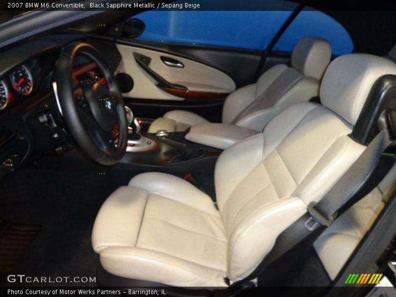 Front Seat of 2007 M6 Convertible