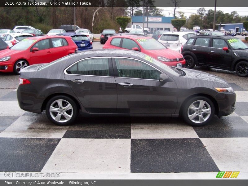 Grigio Metallic / Taupe 2010 Acura TSX Sedan