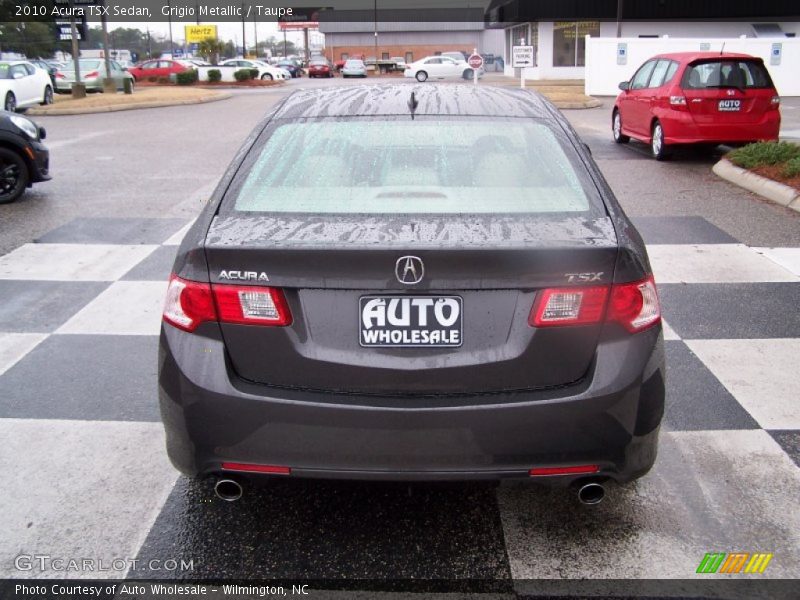 Grigio Metallic / Taupe 2010 Acura TSX Sedan