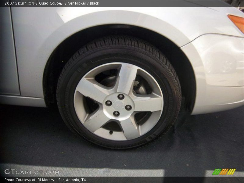 Silver Nickel / Black 2007 Saturn ION 3 Quad Coupe