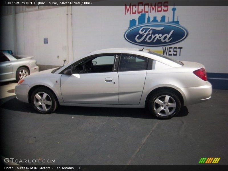 Silver Nickel / Black 2007 Saturn ION 3 Quad Coupe