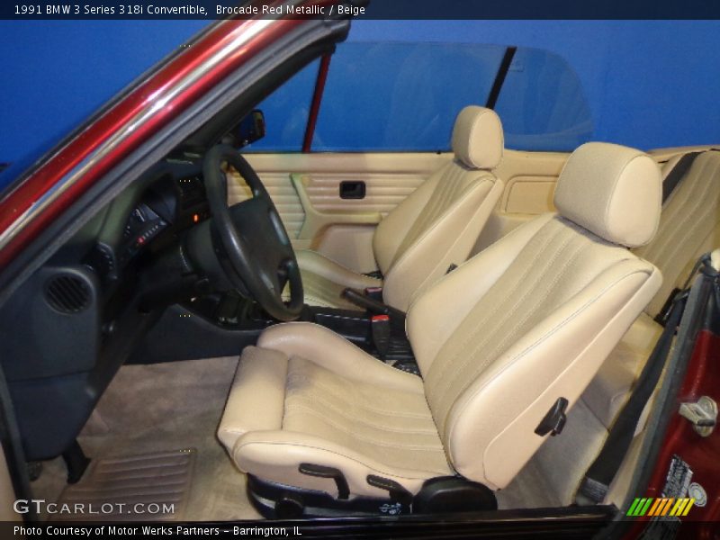  1991 3 Series 318i Convertible Beige Interior