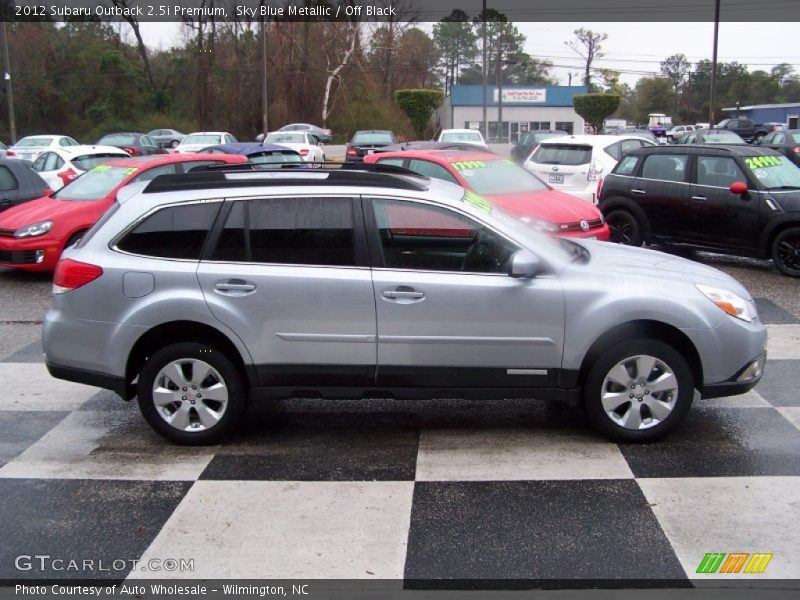 Sky Blue Metallic / Off Black 2012 Subaru Outback 2.5i Premium