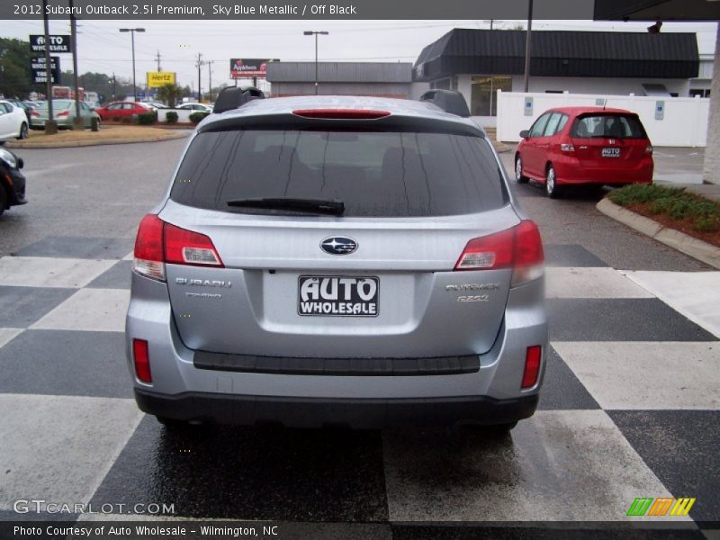 Sky Blue Metallic / Off Black 2012 Subaru Outback 2.5i Premium
