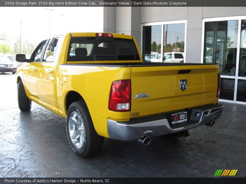 Detonator Yellow / Dark Slate/Medium Graystone 2009 Dodge Ram 1500 Big Horn Edition Crew Cab