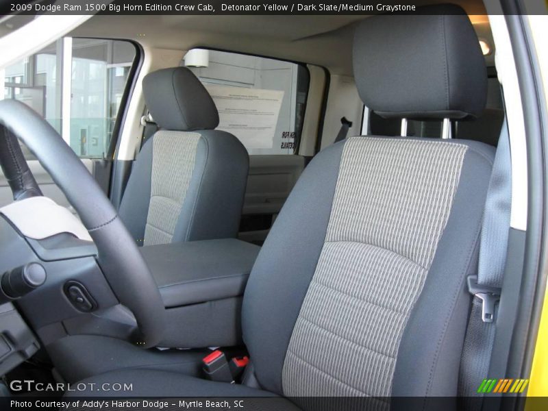 Detonator Yellow / Dark Slate/Medium Graystone 2009 Dodge Ram 1500 Big Horn Edition Crew Cab