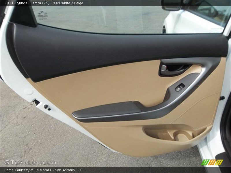 Pearl White / Beige 2011 Hyundai Elantra GLS