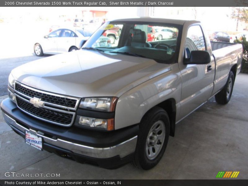 Silver Birch Metallic / Dark Charcoal 2006 Chevrolet Silverado 1500 Work Truck Regular Cab