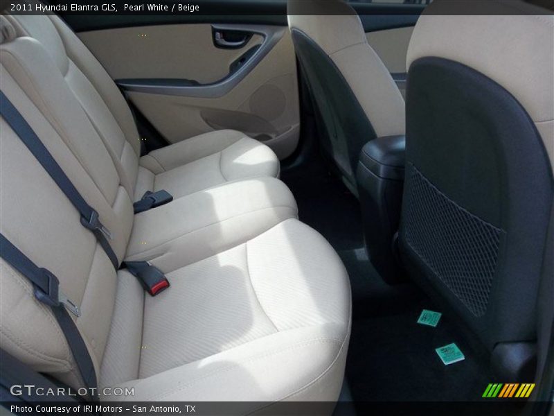Pearl White / Beige 2011 Hyundai Elantra GLS