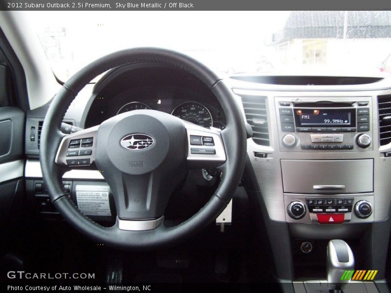 Sky Blue Metallic / Off Black 2012 Subaru Outback 2.5i Premium