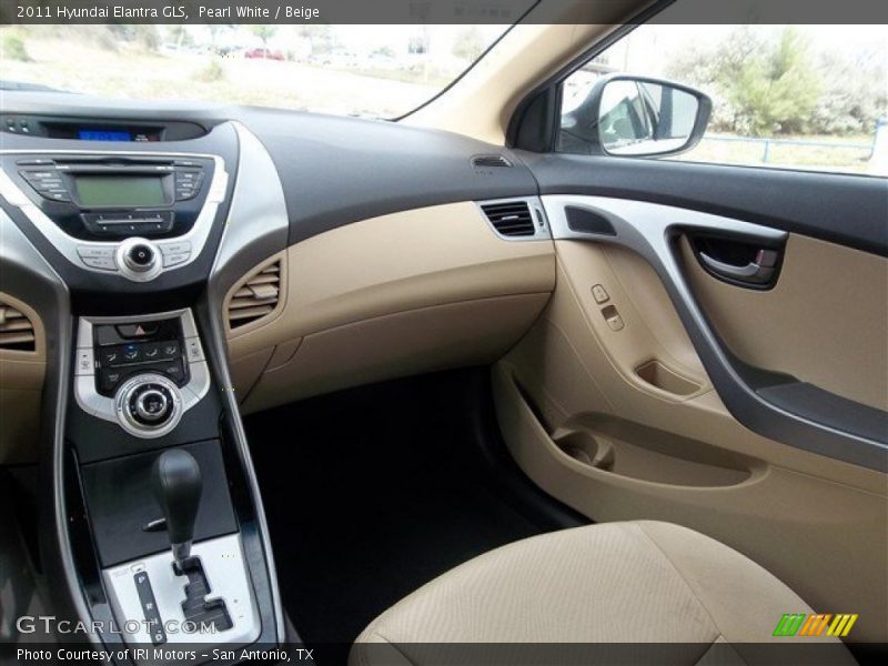 Pearl White / Beige 2011 Hyundai Elantra GLS