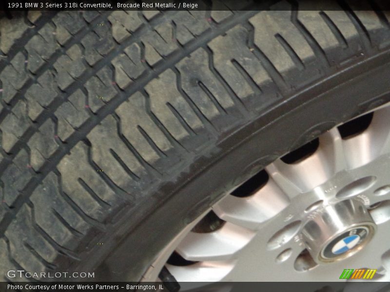 Brocade Red Metallic / Beige 1991 BMW 3 Series 318i Convertible