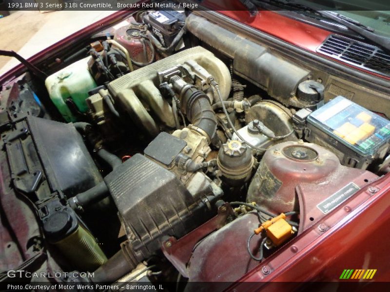  1991 3 Series 318i Convertible Engine - 1.8 Liter DOHC 16-Valve 4 Cylinder