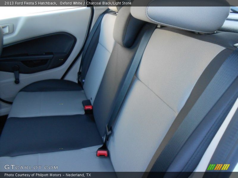 Oxford White / Charcoal Black/Light Stone 2013 Ford Fiesta S Hatchback