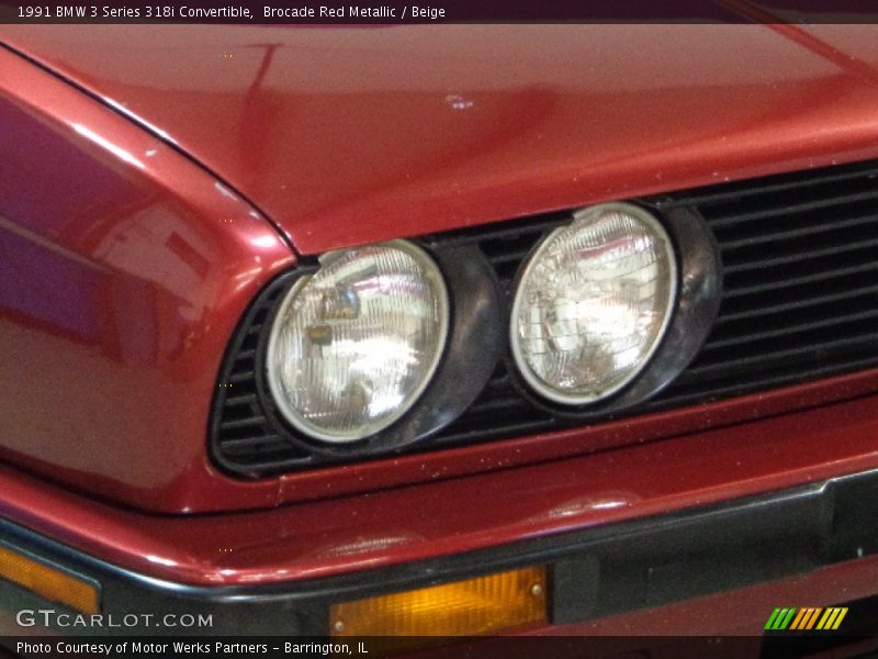 Brocade Red Metallic / Beige 1991 BMW 3 Series 318i Convertible