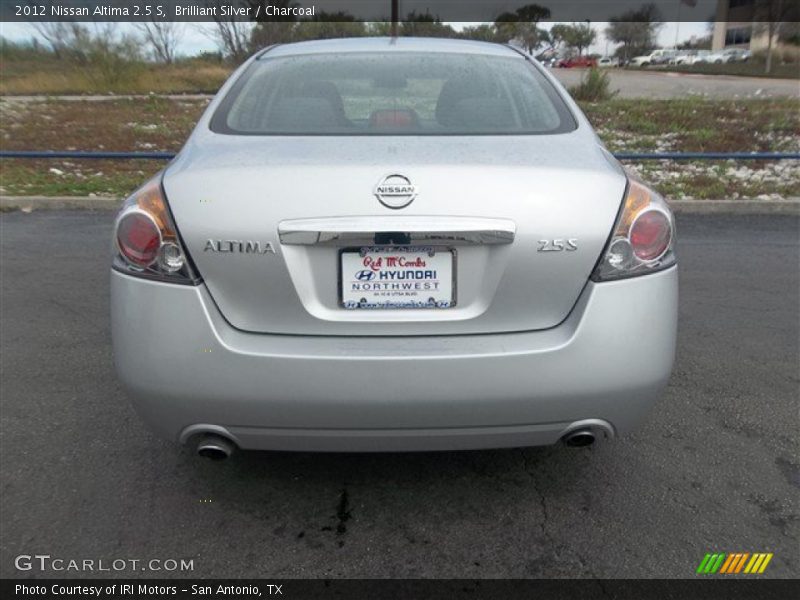 Brilliant Silver / Charcoal 2012 Nissan Altima 2.5 S