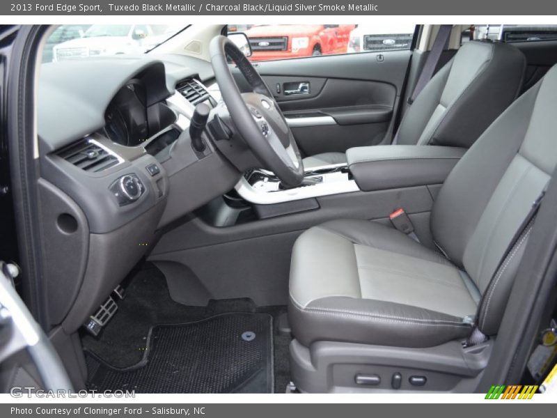 Tuxedo Black Metallic / Charcoal Black/Liquid Silver Smoke Metallic 2013 Ford Edge Sport