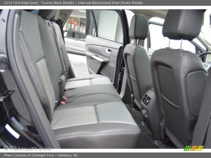 Tuxedo Black Metallic / Charcoal Black/Liquid Silver Smoke Metallic 2013 Ford Edge Sport