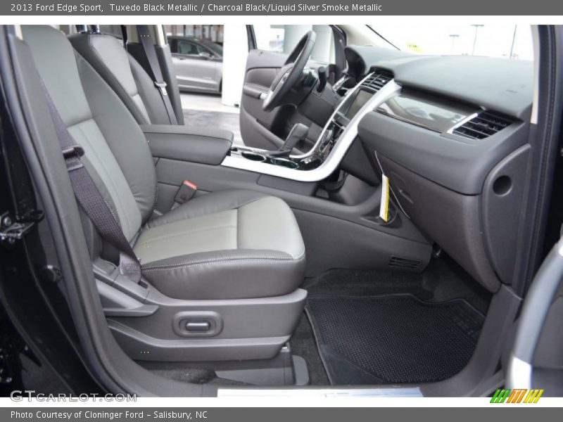 Tuxedo Black Metallic / Charcoal Black/Liquid Silver Smoke Metallic 2013 Ford Edge Sport