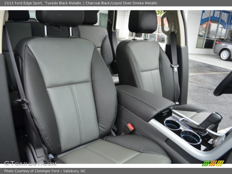 Tuxedo Black Metallic / Charcoal Black/Liquid Silver Smoke Metallic 2013 Ford Edge Sport
