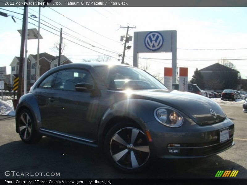 Platinum Gray Metallic / Titan Black 2012 Volkswagen Beetle Turbo