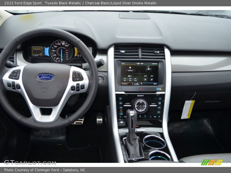 Tuxedo Black Metallic / Charcoal Black/Liquid Silver Smoke Metallic 2013 Ford Edge Sport