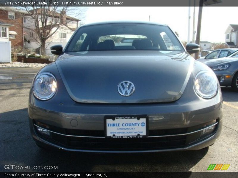 Platinum Gray Metallic / Titan Black 2012 Volkswagen Beetle Turbo