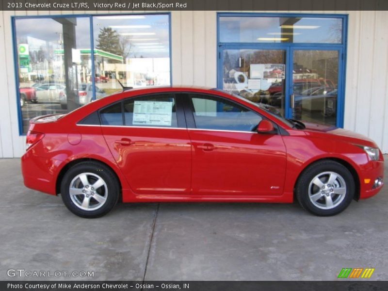 Victory Red / Jet Black/Sport Red 2013 Chevrolet Cruze LT/RS