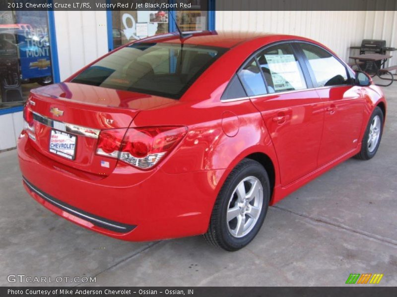 Victory Red / Jet Black/Sport Red 2013 Chevrolet Cruze LT/RS