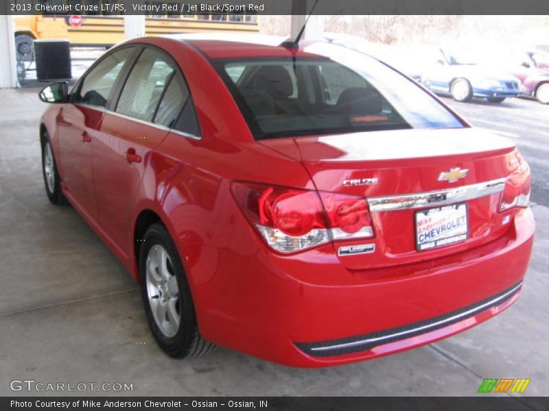 Victory Red / Jet Black/Sport Red 2013 Chevrolet Cruze LT/RS