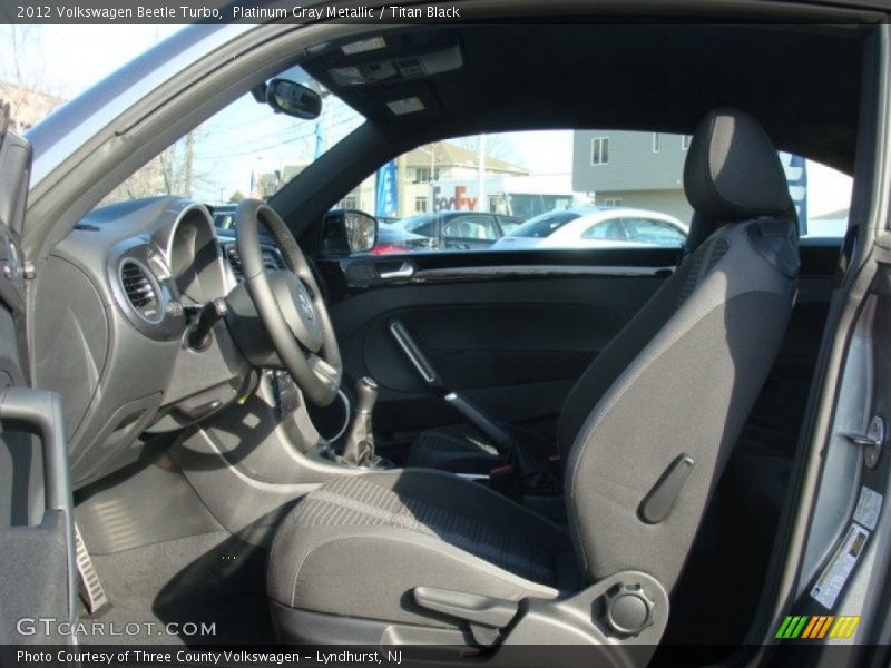 Platinum Gray Metallic / Titan Black 2012 Volkswagen Beetle Turbo