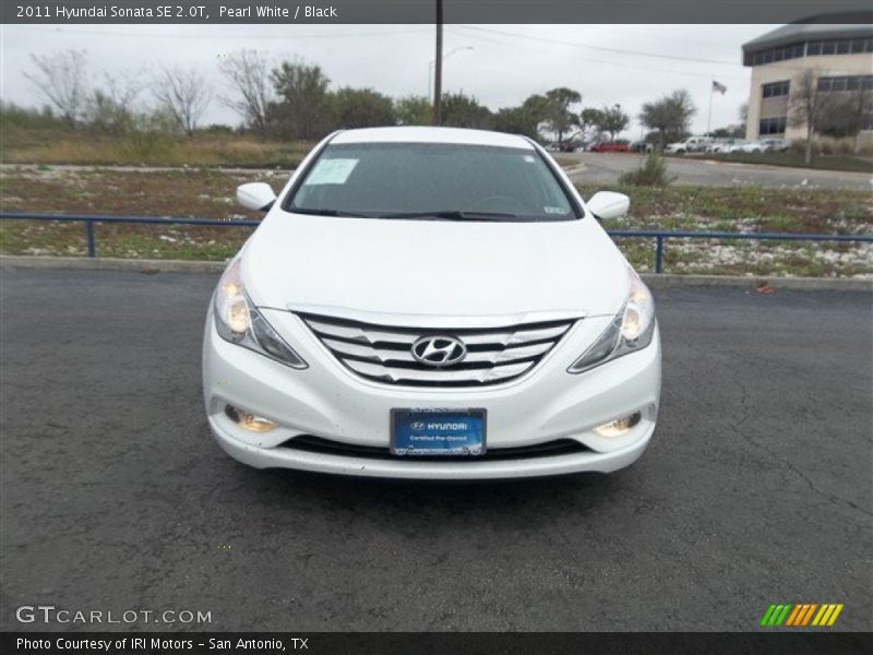 Pearl White / Black 2011 Hyundai Sonata SE 2.0T