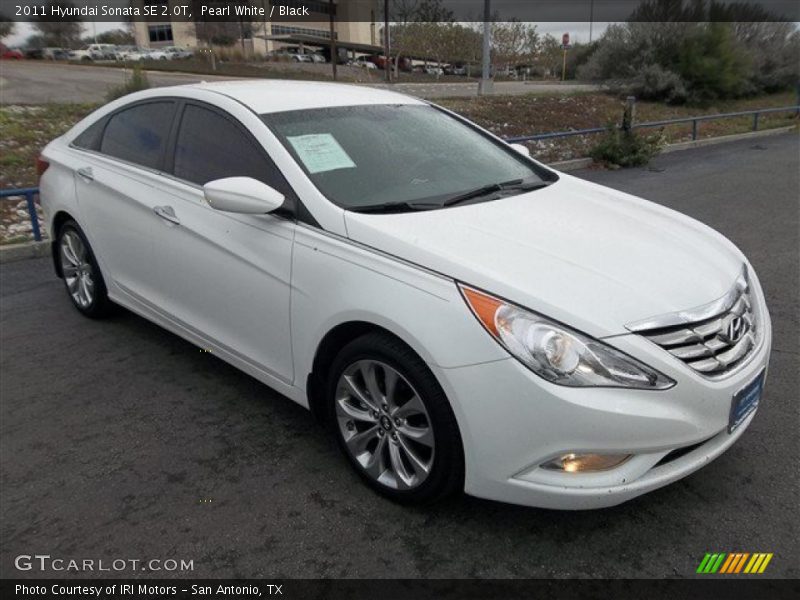 Pearl White / Black 2011 Hyundai Sonata SE 2.0T