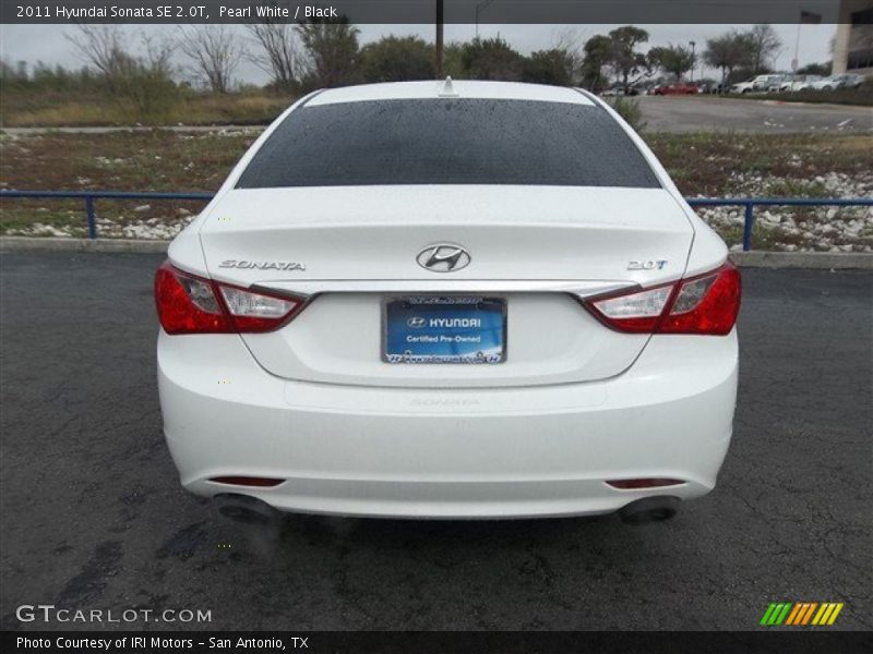 Pearl White / Black 2011 Hyundai Sonata SE 2.0T