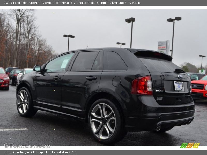 Tuxedo Black Metallic / Charcoal Black/Liquid Silver Smoke Metallic 2013 Ford Edge Sport