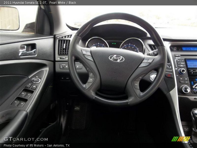 Pearl White / Black 2011 Hyundai Sonata SE 2.0T