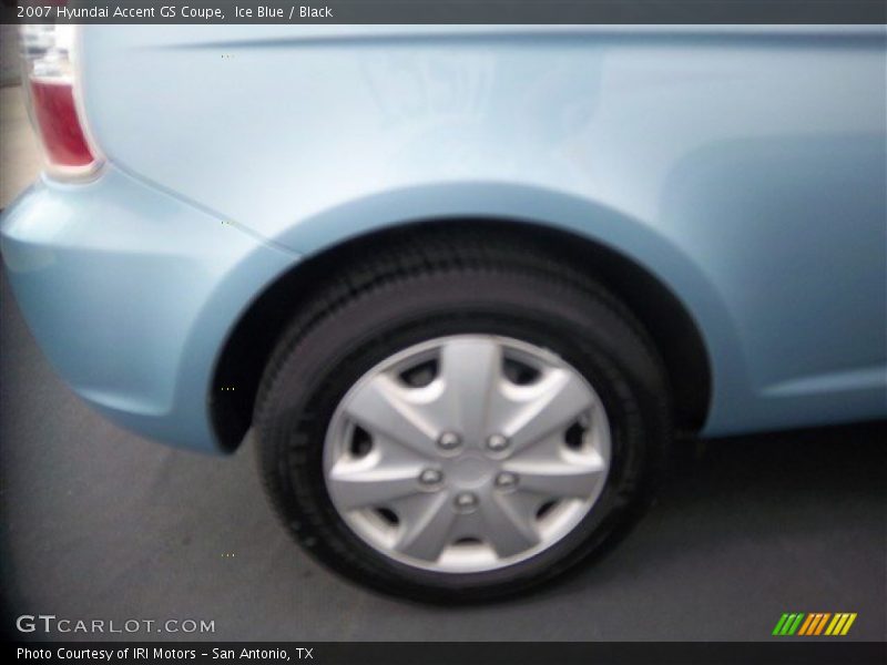 Ice Blue / Black 2007 Hyundai Accent GS Coupe