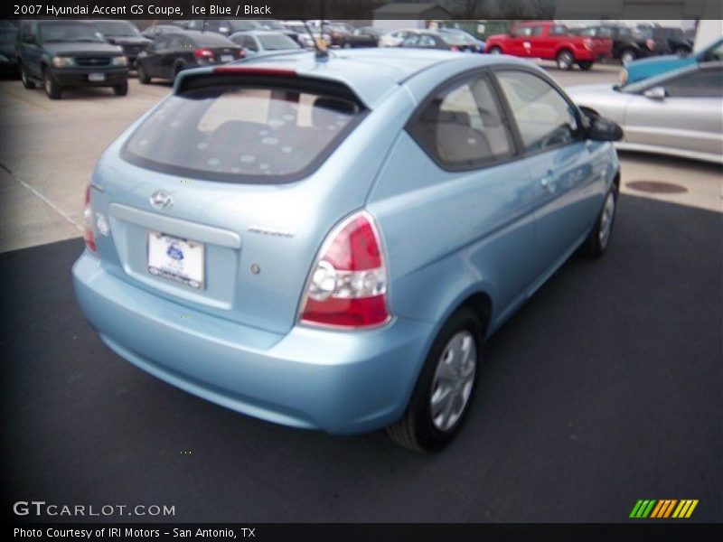 Ice Blue / Black 2007 Hyundai Accent GS Coupe
