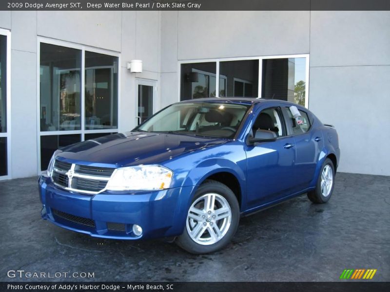 Deep Water Blue Pearl / Dark Slate Gray 2009 Dodge Avenger SXT