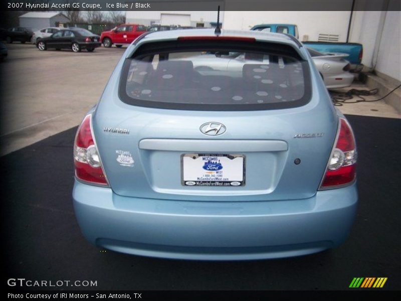 Ice Blue / Black 2007 Hyundai Accent GS Coupe