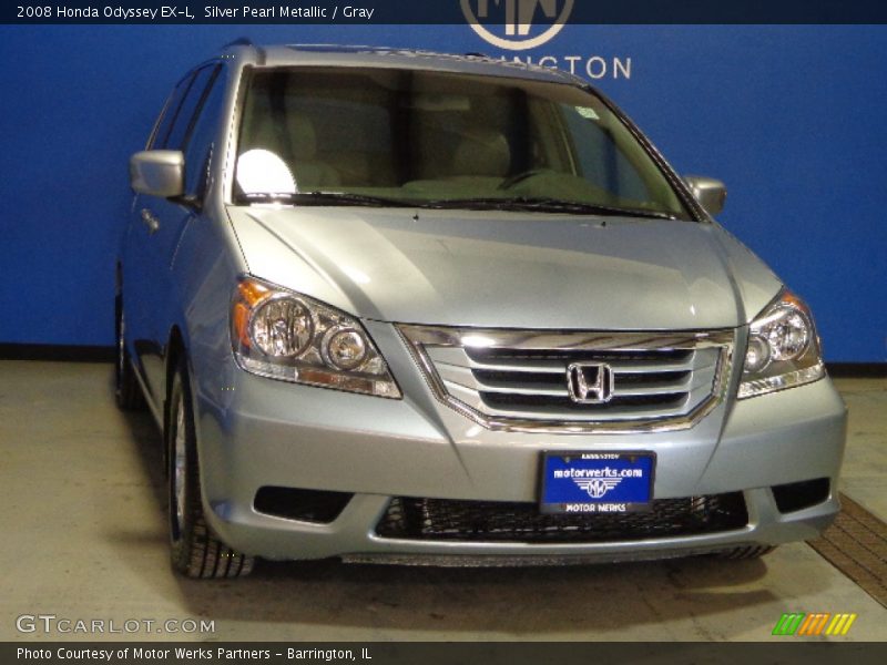 Silver Pearl Metallic / Gray 2008 Honda Odyssey EX-L