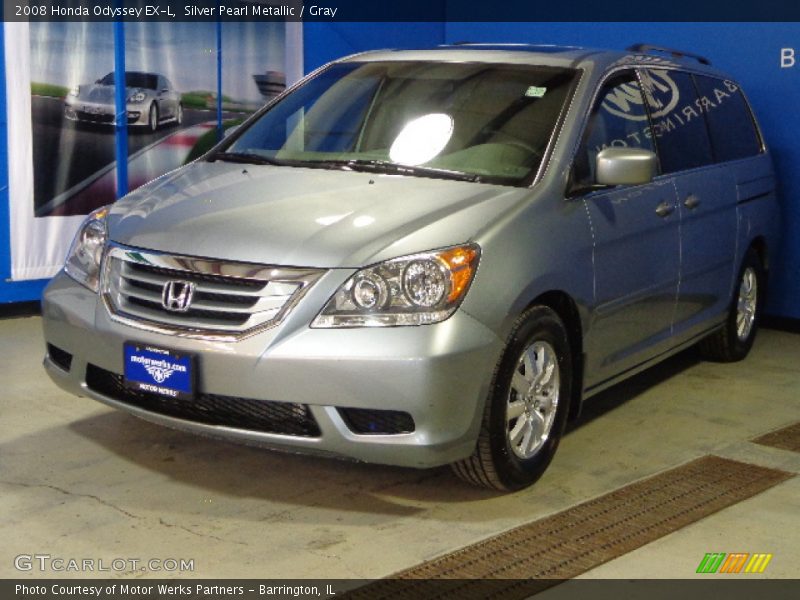 Silver Pearl Metallic / Gray 2008 Honda Odyssey EX-L