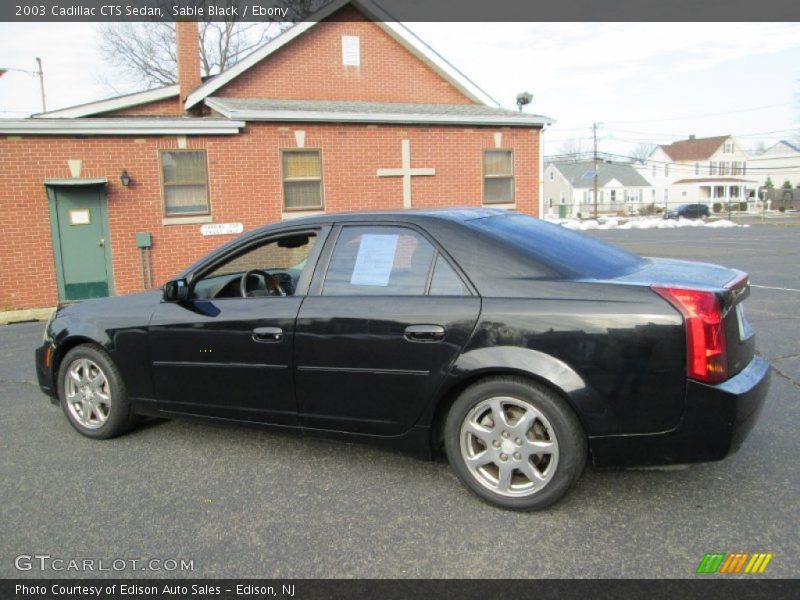 Sable Black / Ebony 2003 Cadillac CTS Sedan