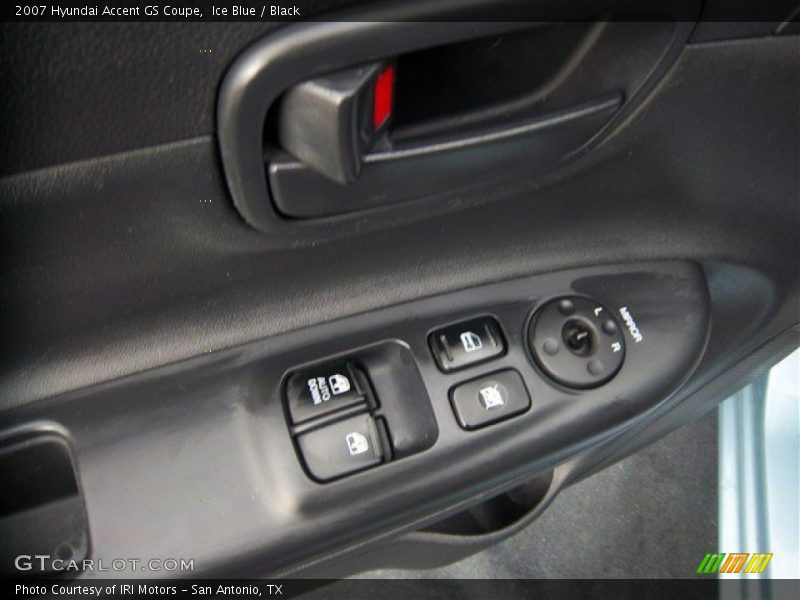 Ice Blue / Black 2007 Hyundai Accent GS Coupe