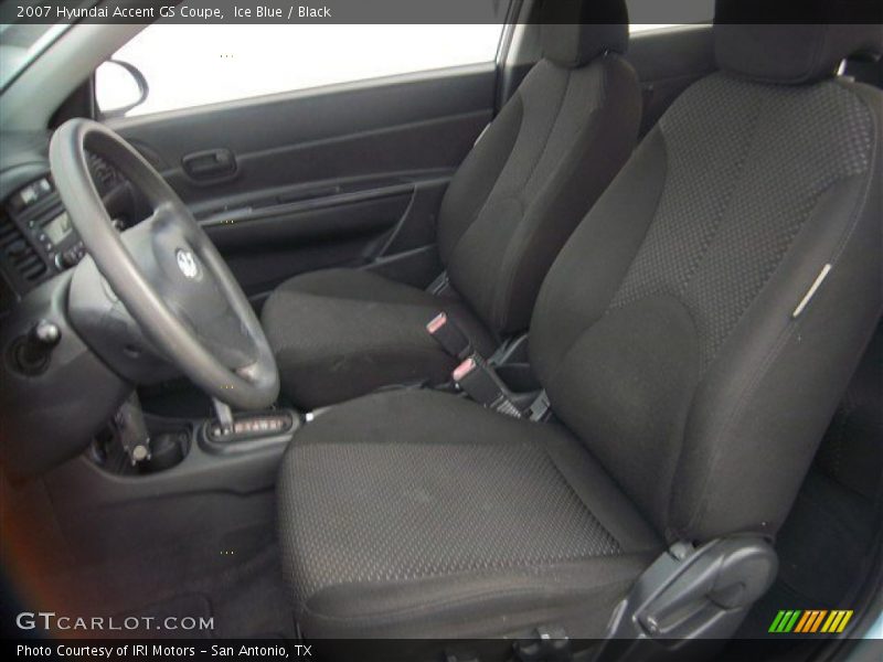 Ice Blue / Black 2007 Hyundai Accent GS Coupe